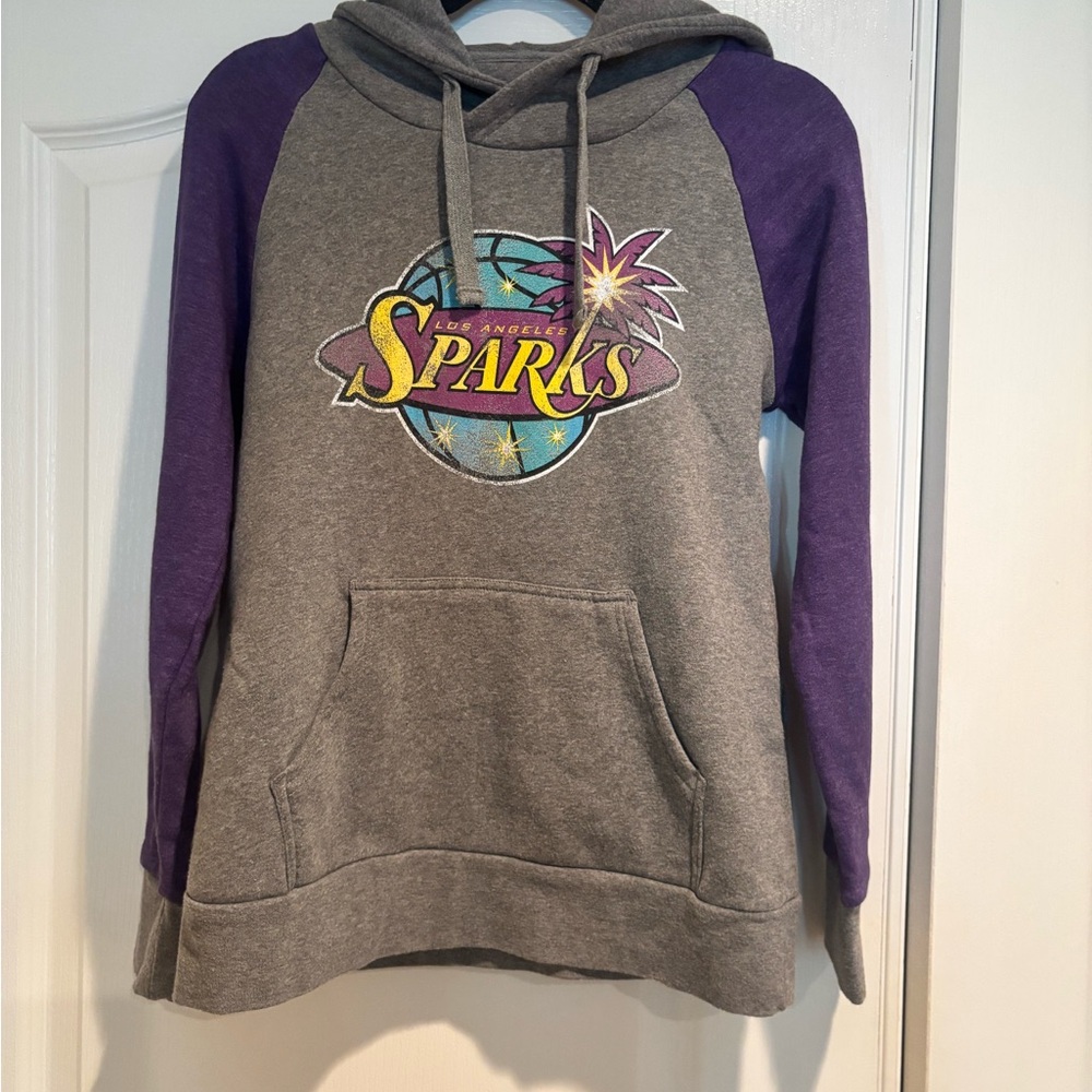 Los Angeles Sparks Gray and Purple Hoodie